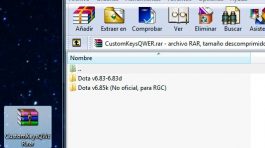 Contenido de la carpeta de Customkeys QWER